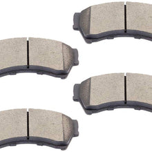 cciyu Professional Ceramic Disc Pads Set fit for 2006-2012 Ford Fusion,2007-2012 Lincoln MKZ,2006 Lincoln Zephyr,2006-2013 Mazda 6,2006-2011 Mercury Milan