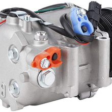 Air Conditioner Compressor, Automotive A/C Air Conditioning Compressor Assembly Fit for Honda Civic 1.8L 2006-2010 Replaces Part# 38810-RNA-A01