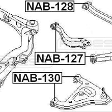 FEBEST NAB-127 Arm Bushing for Rear Arm