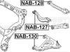 FEBEST NAB-127 Arm Bushing for Rear Arm