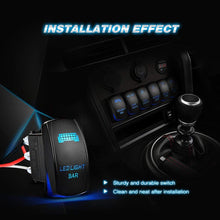 Nilight 10014W LED Light Bar Wiring Harness Kit 14AWG Heavy Duty 12V 5Pin Rocker Laser On Off Waterproof Switch Power Relay Blade Fuse-1 Lead,2 Years Warranty