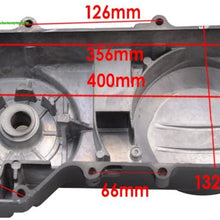 GOOFIT Transmission Cover Assembly with Start Gear Shaft Belt for GY6 49cc 50cc Scooter Moped Short Case Version
