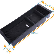 JDMCAR Center Console Armrest Insert Organizer ABS Tray Pallet Storage Box Container Compatible with Ford F150 2015 2016 2017 2018 2019 2020