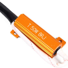 FOORDAY 50W 8ohm H4 Double Resistance Line Led Load Resistors Connector for Turn Signal Bulb DRL LED Canbus Decoder (2 Pcs)