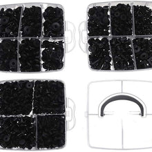 DEDC 620pcs Car Retainer Clips - Push Pin Rivets Set 16 Most Popular Sizes Car Bumper Clips Fastener Rivet for Toyota GM Ford Honda