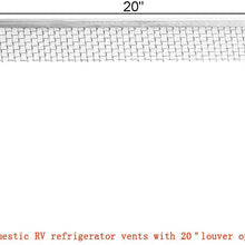 wadoy RV Bug Screen,RV Water Heater Screens with Installation Tool, 20" x 1-1/2" & 2.8''x1.3'' & 8.5" x 6" x 1.3" RV Furnace Screen(6-Piece Set)