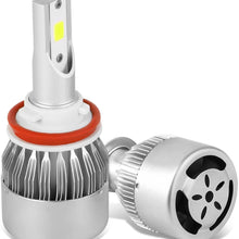 DNA Motoring HID-LED-LB-FAN-H8 Pair of LED Light Bulbs with Cooling Fan