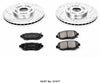 Power Stop K1077 Front Brake Kit with Drilled/Slotted Brake Rotors and Z23 Evolution Ceramic Brake Pads