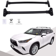 Snailfly Fit for 2020 2021 Toyota Highlander XLE & Limited & Platinum & Cross Bars Roof Racks Black Luggage Racks (Models with Side Rail)