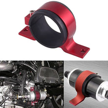 AotoKoop Universal Car Fuel Pump Fuel Filter Mounting Bracket, 60mm Single Clamp Cradle - Red