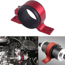 AotoKoop Universal Car Fuel Pump Fuel Filter Mounting Bracket, 60mm Single Clamp Cradle - Red
