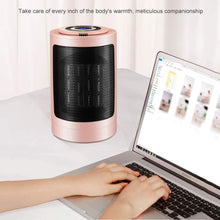 Zyyqt Desktop Heater，1500W Household Ceramic Electric Space Heater with Thermostat and Safety Protection, PTC Ceramic Heater, 3 Modes (Color : Pink, Size : B)