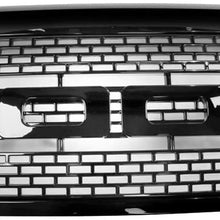 Grille Compatible With 2009-2014 Ford F150, Raptor Style Front Bumper Grille Hood Mesh With Shell Chrome ABS by IKON MOTORSPORTS, 2010 2011 2012 2013