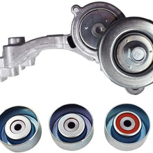 1T132P111P30 1660331040 1660431020 Drive Belt Tensioner & 3 Pulley Replacement for Toyota 4 Runner FJ Cruiser Tacoma Tundra V6