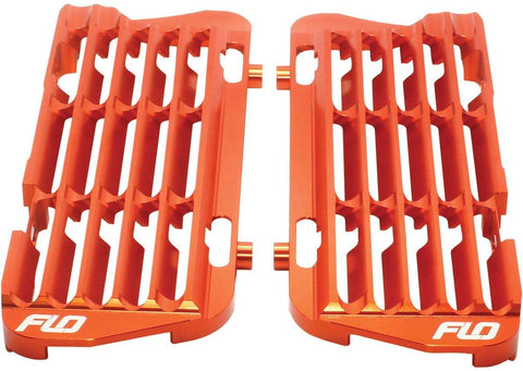 FLO Motorsports High Flow Radiator Braces (Orange) for 16-20 KTM 250SX
