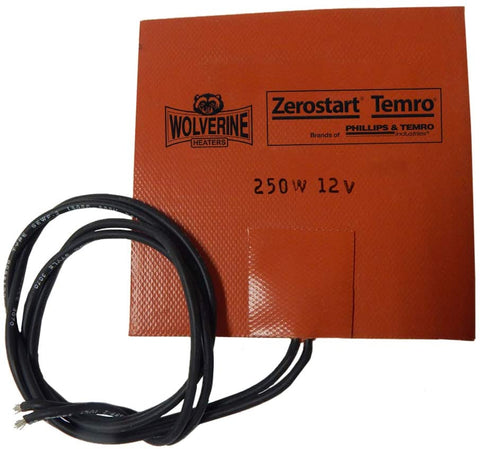 Zerostart 3400053 Silicone Pad Heater Small Reservoir and Hydraulic Fluid Heater, 5