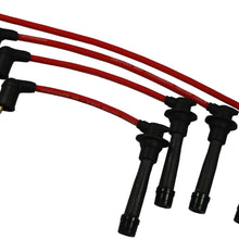 JDMSPEED New Red Ignition Spark Plug Wires Set Replacement For Mazda Miata 1.6L 1.8L 90-00