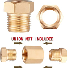 Minimprover 16 PCS Brass (Better Than Steel) Inverted Flare Brake Line Nut Fitting For 5/16" Tube (1/2"-20 Inverted Threads) For Automotive Brake Line Systems