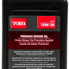 TORO 6PK 32oz Genuine OEM SAE 10W-30 4 Cycle Engine Oil 38280