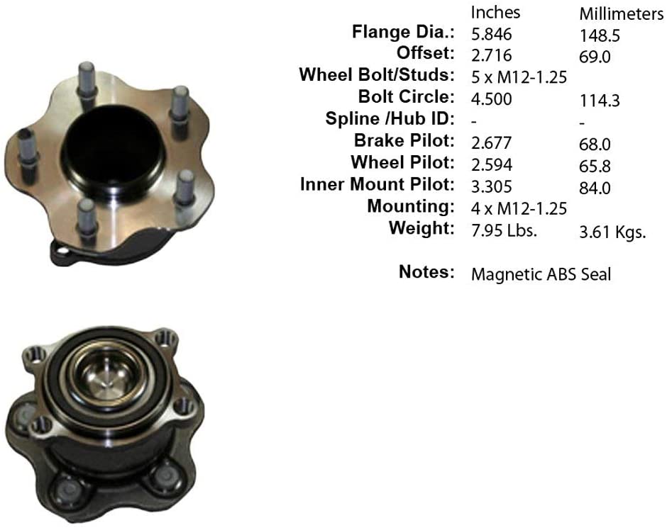 Centric (406.42004) Wheel Hub Assembly