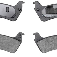 ACDelco 17D666 Professional Organic Rear Disc Brake Pad Set