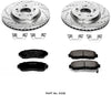 Power Stop K228 Front Brake Kit with Drilled/Slotted Brake Rotors and Z23 Evolution Ceramic Brake Pads