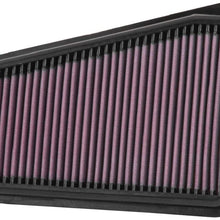 K&N Engine Air Filter: High Performance, Premium, Washable, Replacement Filter: Fits 2018-2019 GENESIS/KIA (G70, Stinger), 33-5067