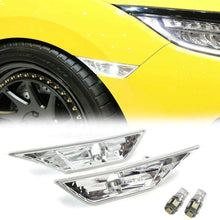 Overun 2pcs Replacement Smoke Lens Bumper Light Lamp Deflector Designed for 2016-2020 Civic