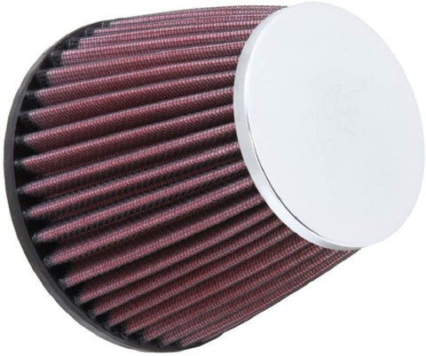 K&N Universal Clamp-On Filter: High Performance, Premium, Washable, Replacement Filter: Flange Diameter: 2.6875 In, Filter Height: 4.4375 In, Flange Length: 0.75 In, Shape: Round Tapered, RC-9650