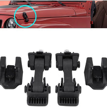 Hood Latch for Jeep Wrangler,2 Set Hood Latch Safety Catches & Brackets for JK 2007-2016 55395653AF Sport Utility 2-Door/4-Door