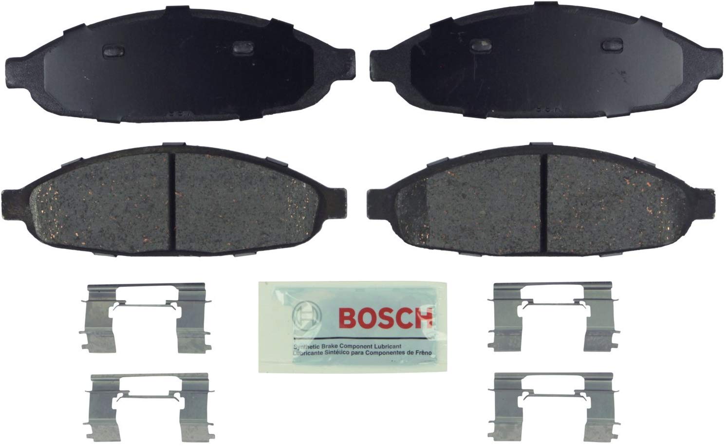 Bosch BE997H Blue Disc Brake Pad Set with Hardware for 2004-08 Chrysler Pacifica - FRONT