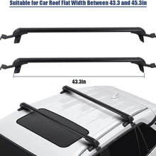 Roof Rack Cross Bar Rail Universal 2X Aluminum Car Top Luggage Roof Rack Cross Bars Carrier with 2 Keys Cargo Racks Rooftop Luggage Canoe Kayak Carrier Rack
