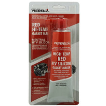 Visbella Neutral RTV 100% Gasket Maker Oil and Water Resistance Anti-Freeze Remain Flexible Ultra 3 oz. High Temperature 650°F Sealant Tube (Red)