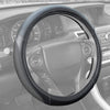 Motor Trend SW-808-WH White Steering Wheel Cover - Dotted Comfort Polyester Grip on Stitched Synthetic Leather