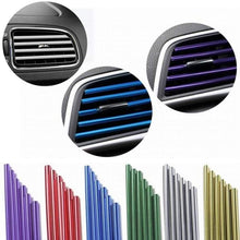 Eadorns 10x Car Air Conditioner Outlet Vent Grille Decoration U Shape Molding Trim Strip (Purple)
