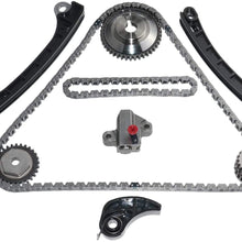NEWZQ Full Timing Chain Kit Replacement for Nissan Versa Juke Tiida Micra Note 1.6L Engine: HR16DE 13070-ED010 13021-ED000 13070-ED000
