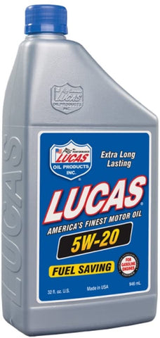 Lucas Oil 10516 SAE 5W-20 Motor Oil - 1 Quart Bottle