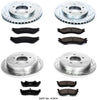 Power Stop K1870 Front & Rear Brake Kit with Drilled/Slotted Brake Rotors and Z23 Evolution Ceramic Brake Pads