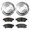 Prime Choice Auto Parts CBO413711088COD Pair of 2 Disc Rotors and 4 Premium Ceramic Brake Pads Set