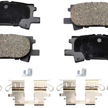 PT Auto Warehouse PT996 - Ceramic Disc Brake Pad Set - Rear