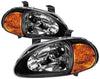 Spyder Auto HD-ON-HDEL93-1P-AM-BK Crystal Headlight
