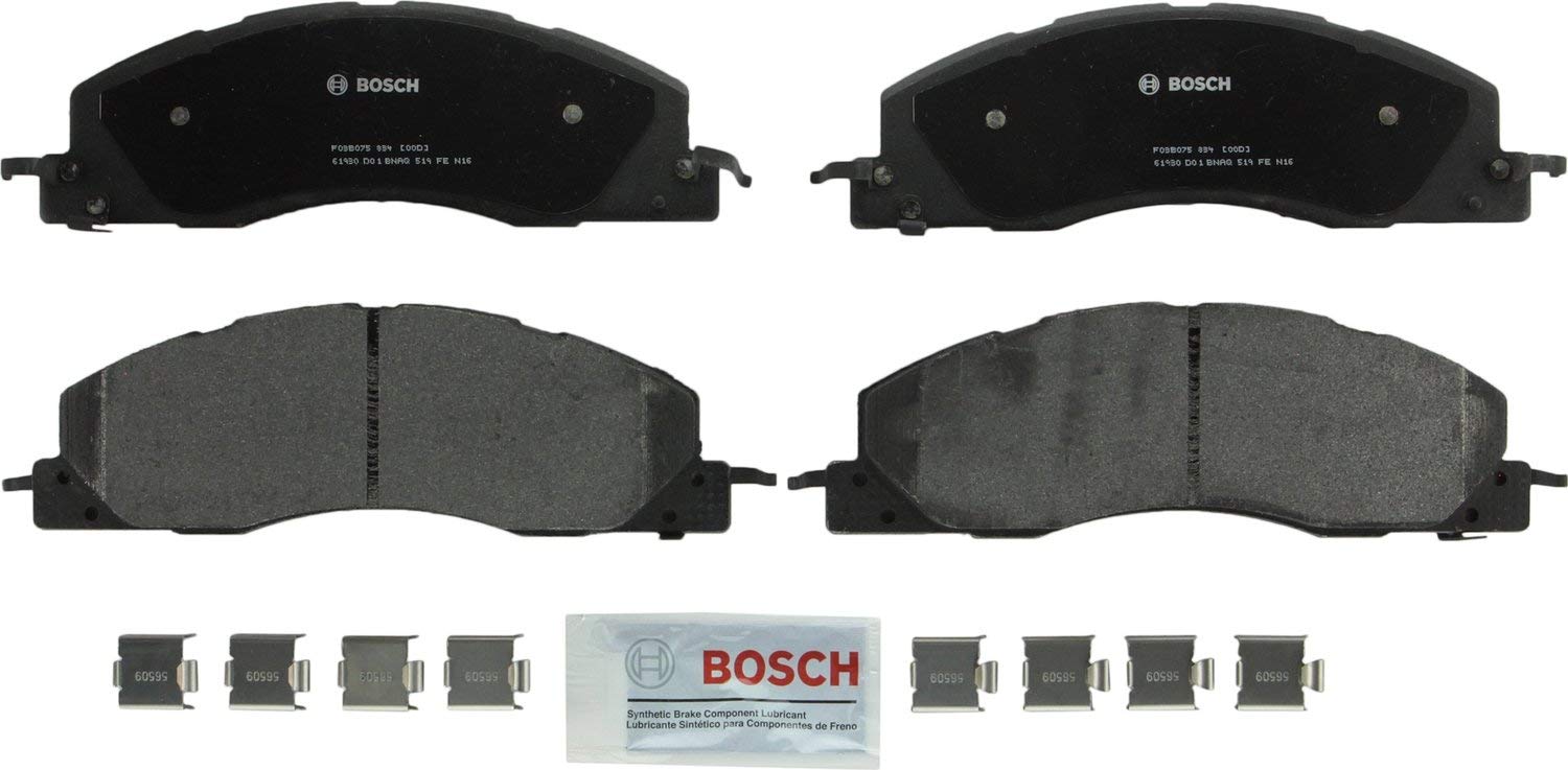 Bosch BP1399 QuietCast Premium Semi-Metallic Disc Brake Pad Set For Dodge: 2009-2010 Ram 2500, 2009-2010 Ram 3500; Ram: 2011-2017 2500, 2011-2017 3500; Front