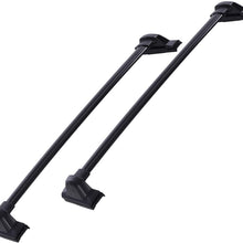 ACUMSTE Aluminum Car Top Luggage Roof Rack Cross Bar, Compatible for 2007-2011 Honda CRV Carrier Adjustable Frame