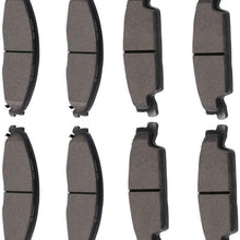 OCPTY Ceramic Brakes Pads, Quick Stop Front Rear Brake Pad fit for 2003 2004 2005 2006 2007 Cadillac CTS,2005 2006 2007 2008 Cadillac STS,2005-2008 Pontiac Grand Prix