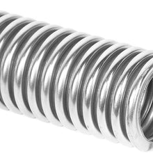 Suuonee Cooling Water Pipe, 48in Car Stainless Steel Engine Hose Kit Cooling Water Pipe Accessory Silver