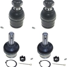 MILLION PARTS 4PC K8607 Front Lower & K8388 K80026 Front Upper Ball Joints for 1994-1999 Dodge Ram 2500 3500 Ford 00-05 Excursion & 06-10 F-250 Super Duty 99-06 F-350 Super Duty