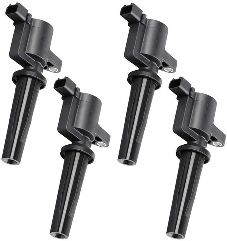 Ignition Coils Pack of 4 for Ford Escape - Focus -Transit Connect - 2004-2005 Mazda 3 - Mercury Mariner - L4 2.0L 2.3L - Fit 4M5Z12029B
