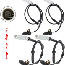 OCPTY ABS sensor,Left+Right+Front+Rear Wheel Speed Sensor ALS461 ALS1438 Fit for 1995 1997-1998 BMW 740i 1995-1998 BMW 740iL Pack of 4