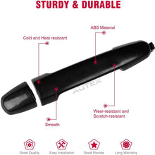 AUTEX Rear Left/Right Exterior Door Handle Driver/Passenger Side Compatible with Pontiac Vibe 2003 2004 2005 2006 2007 2008 2009 2010 Compatible with Toyota Corolla Matrix 03-13 Door Handle 81309