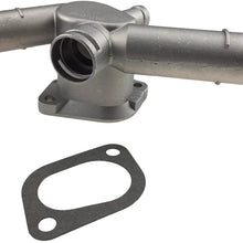 Aluminium Alloy Thermostat Housing Coolant Hose Flange Radiator for VW Golf Jetta 2.0 L4 99-06 06A121133D